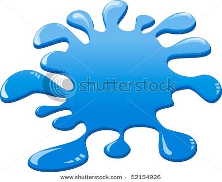Water Splash Isolated On Withe Background Stock Vector