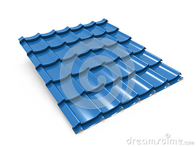 Blue Metal Foof Tile Stock Illustration   Image  67164368