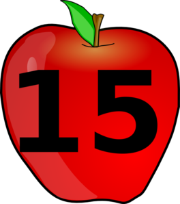 Counting Apple Clip Art