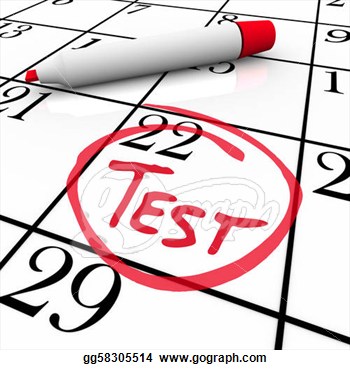 Final Exams Clipart Test Day Circled On Calendar