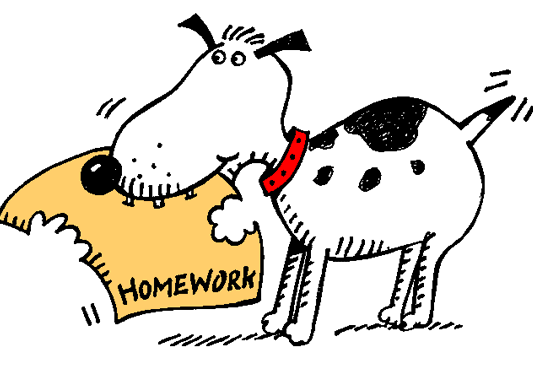Forgot What S For Homework Tonight  The Dog Ate Your Homework  Check