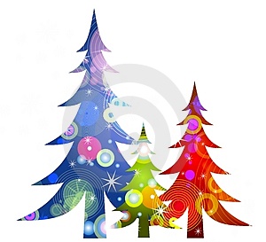 Gathering Clipart Retro Christmas Trees Clip Art Thumb3440188 Jpeg