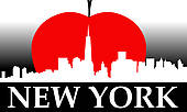 New York Big Apple   Royalty Free Clip Art