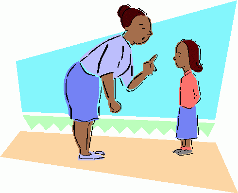 Obedience Clipart Woman Scolding Child 1 Gif