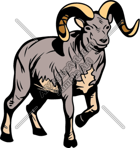 Ram With Horns Clipart And Vectorart  Sports Mascots   Rams Mascots
