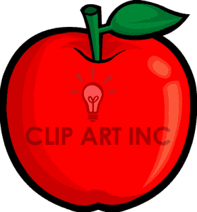 Royalty Free Big Red Apple Clipart Image Picture Art   141837