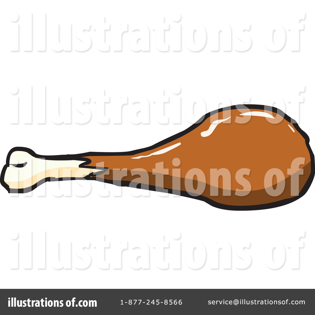 Royalty Free  Rf  Chicken Drumstick Clipart Illustration  1106585 By