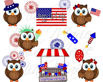 Art   Owl Clipart Owl Clip Art July Clipart July Clip Art Summer    