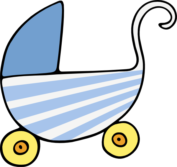 Baby Stroller 2 Clip Art At Clker Com   Vector Clip Art Online