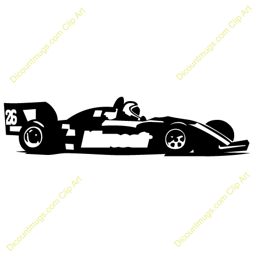 Clipart 12078 Formula 1 Race Car   Formula 1 Race Car Mugs T Shirts