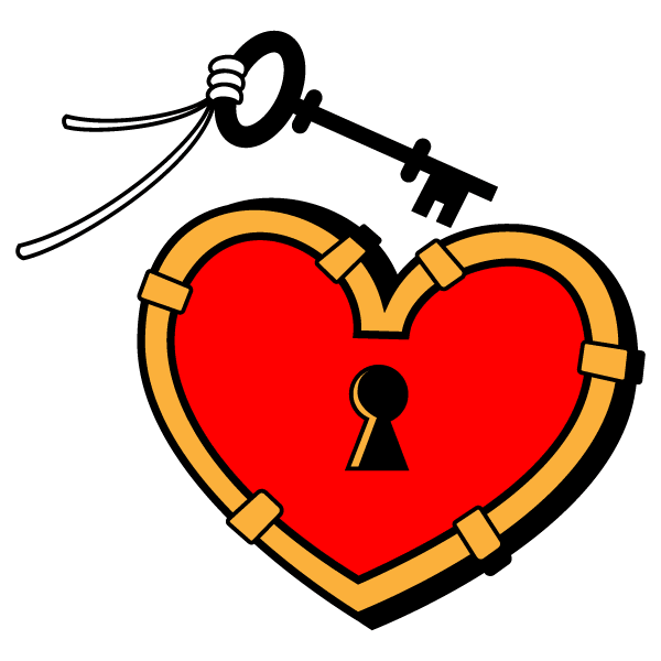 Heart Lock And Key Vector Image   123freevectors