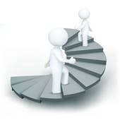 Next Steps Clipart 3d Characters Climbing Steps