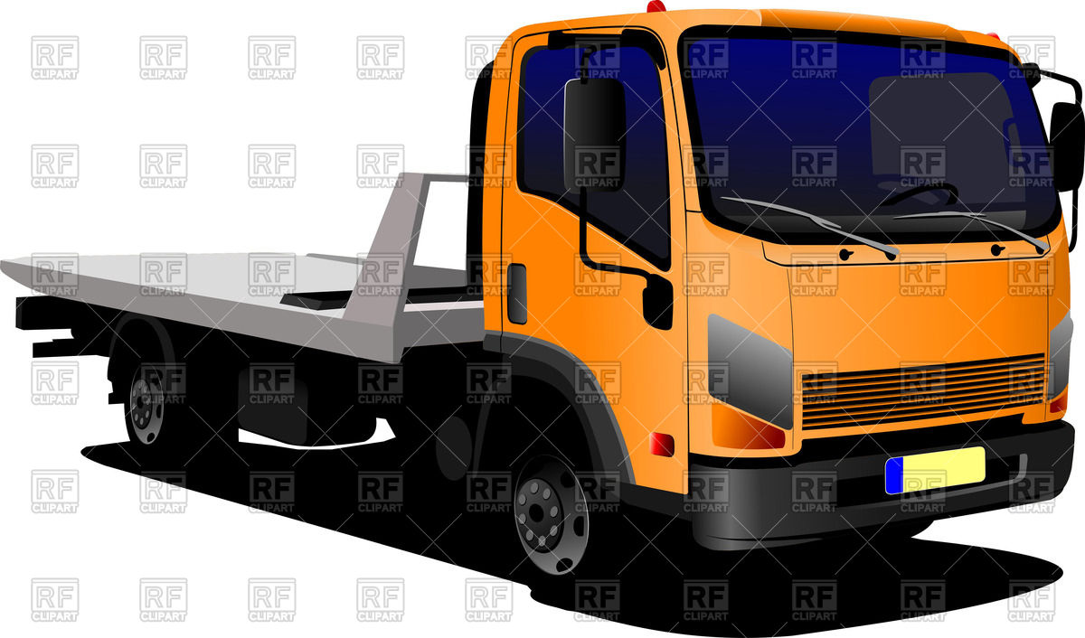 Small Yellow Lorry Car   Truck 52304 Download Royalty Free Vector