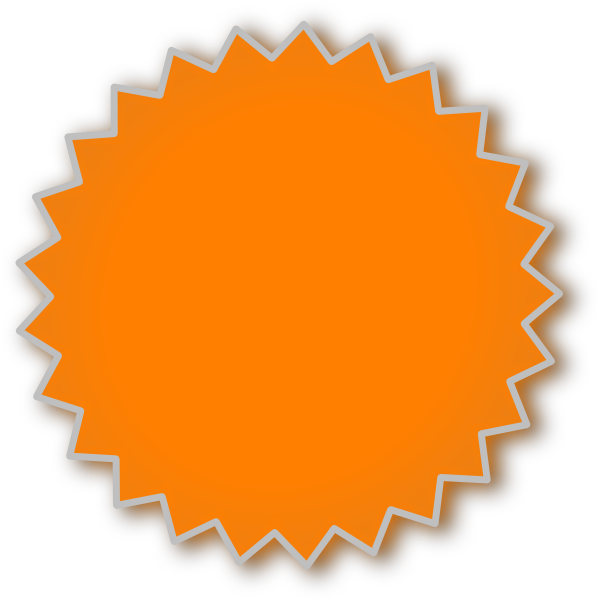 Starburst Orange Clip Art At Clker Com   Vector Clip Art Online    