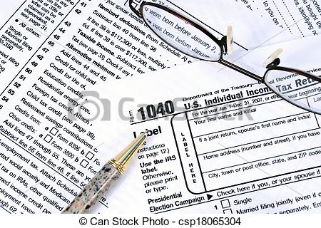Stock Photo   1040 Tax Form   Stock Image Images Royalty Free Photo