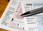 Stock Photo Of 1040 Income Tax Form