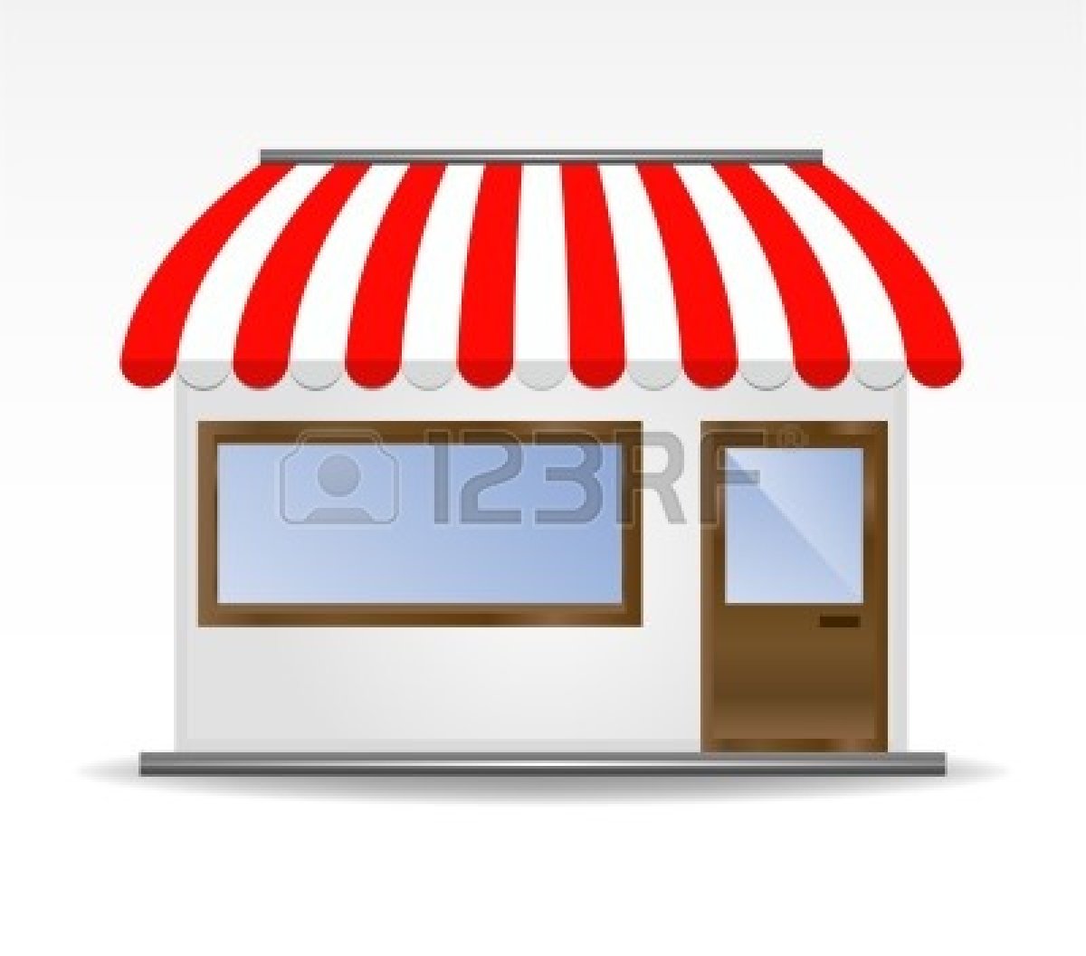 Storefront Clipart 9758746 Vector Illustration Of Storefront Awning In