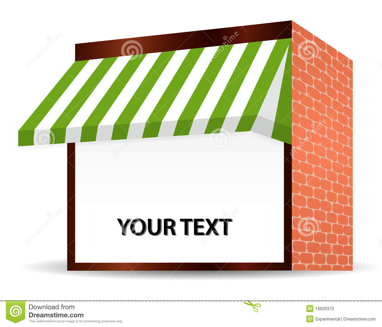 Storefront Clipart Storefront Awning Green 16620375 Jpg