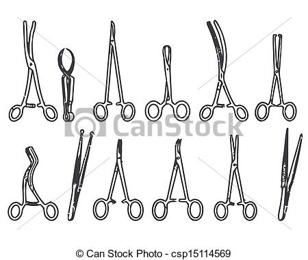 Surgical Scissors Clipart Vector   Surgical Instruments