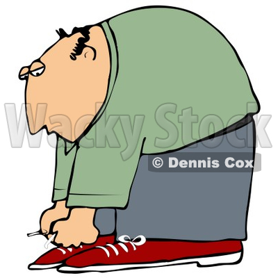 Tie Shoes Clipart Royalty Free  Rf  Tying Shoe