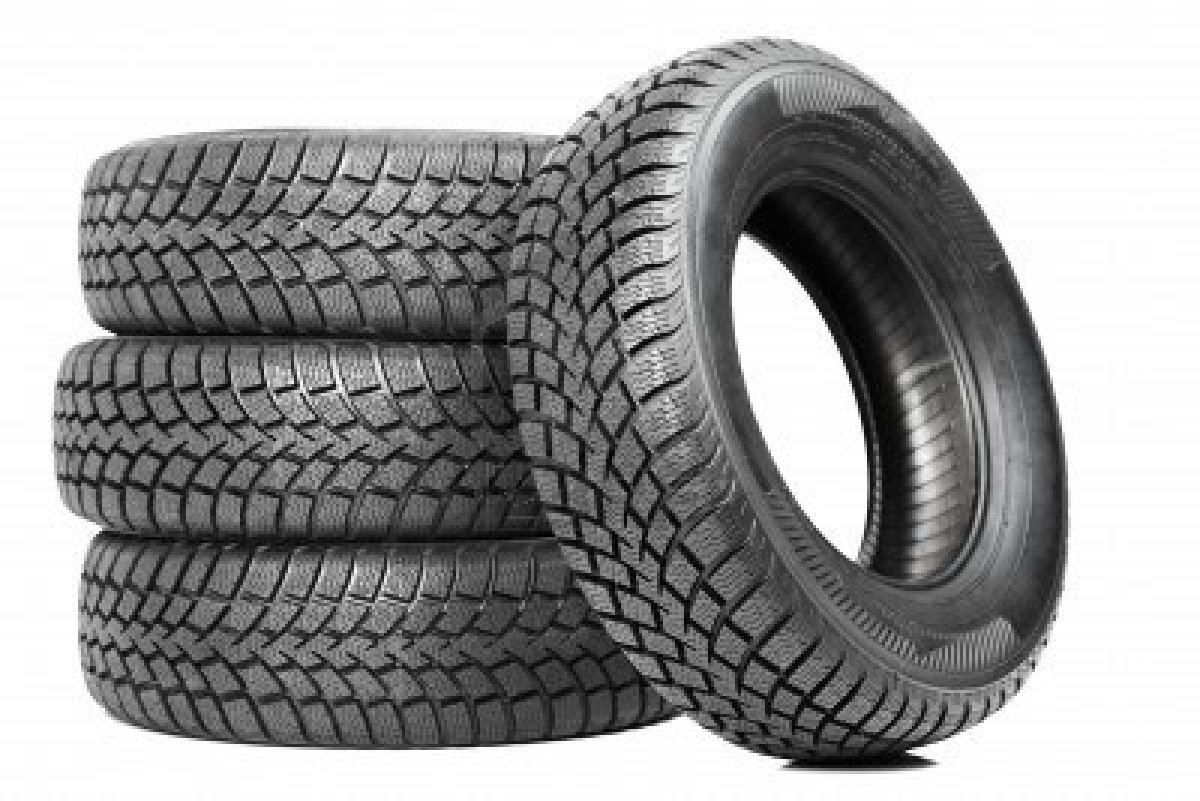 12648716 Stack Of Four Car Wheel Winter Tires Isolated Jpg