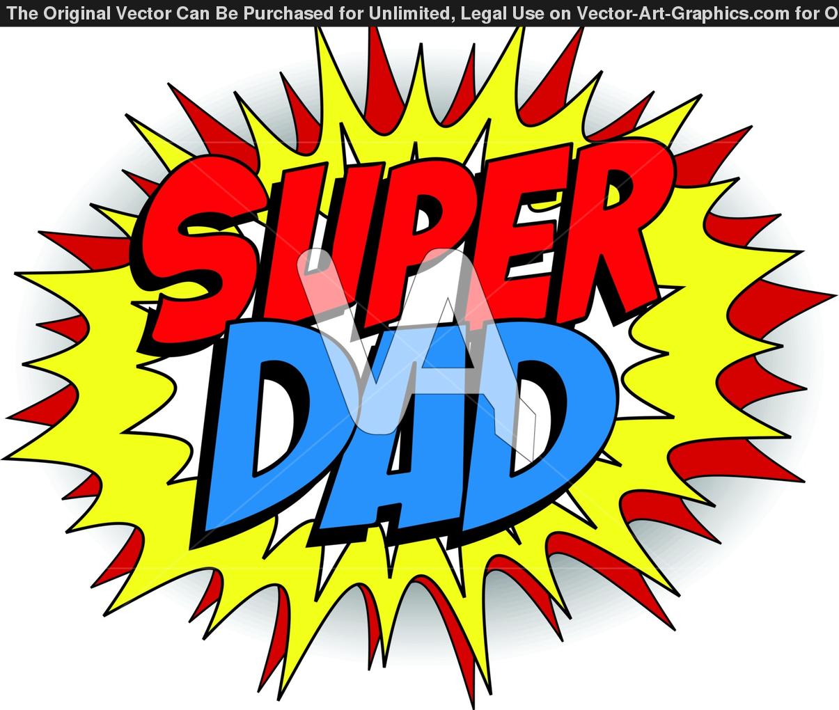 31 Super Dad Clipart