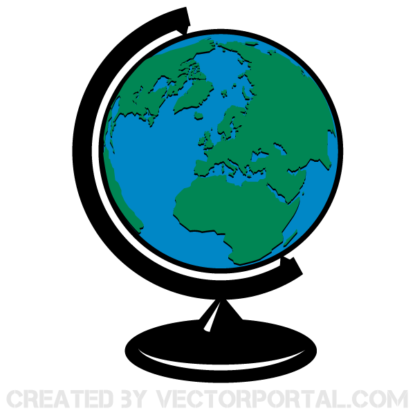 Earth Globe Vector Clip Art   123freevectors
