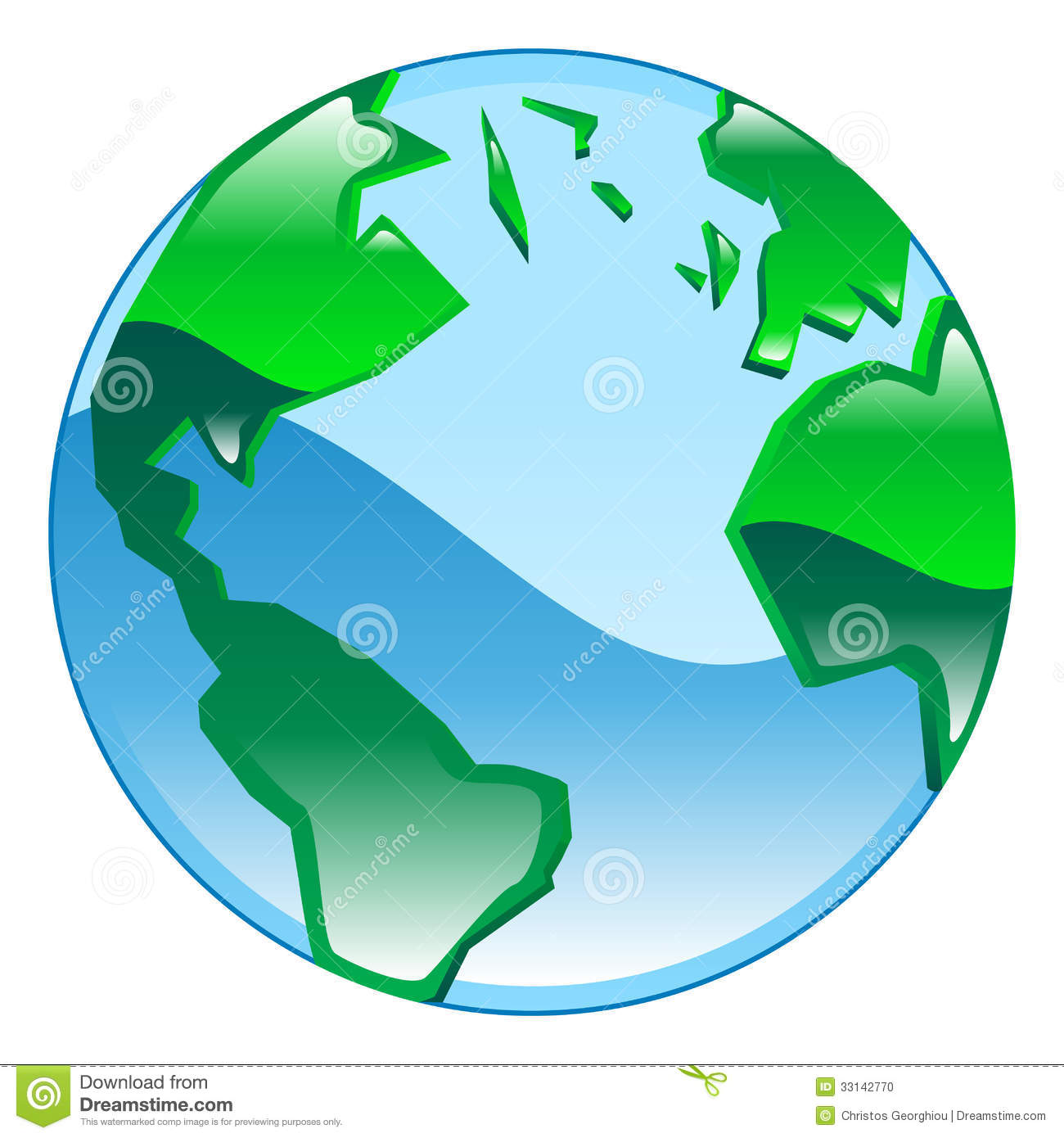 Globe Clip Art Globe Icon Clipart Illustration Shiny Glossy 33142770