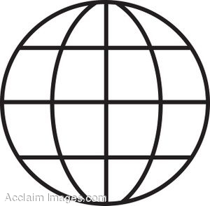 Globe Clipart Black And White   Clipart Panda   Free Clipart Images
