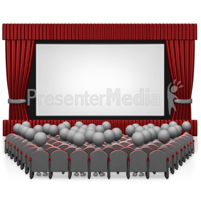 Movie Theater With People   Holiday Seasonal Events   Great Clipart