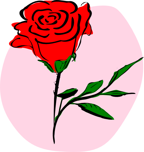 Red Rose Clip Art At Clker Com   Vector Clip Art Online Royalty Free