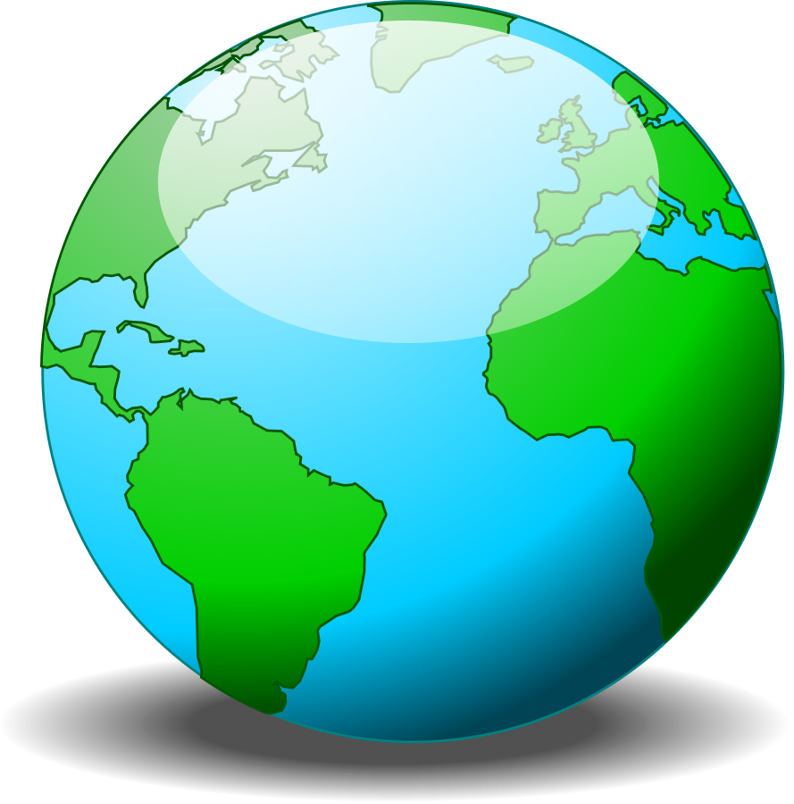 Simple Globe Clipart Image