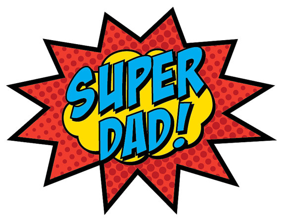 Super Dad Clipart Super Dad 2 Sided Sign