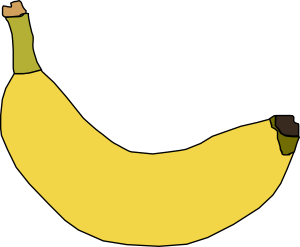 Banana Clip Art At Clker Com   Vector Clip Art Online Royalty Free