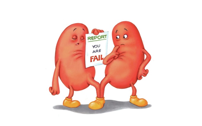 Body Fail Kidney Man Organs People Sad