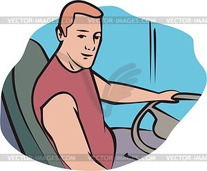 Bus Driver   Vector Clipart