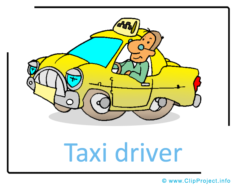 Clip Art Title  Taxi Driver Clipart Image   Career Clipart Images