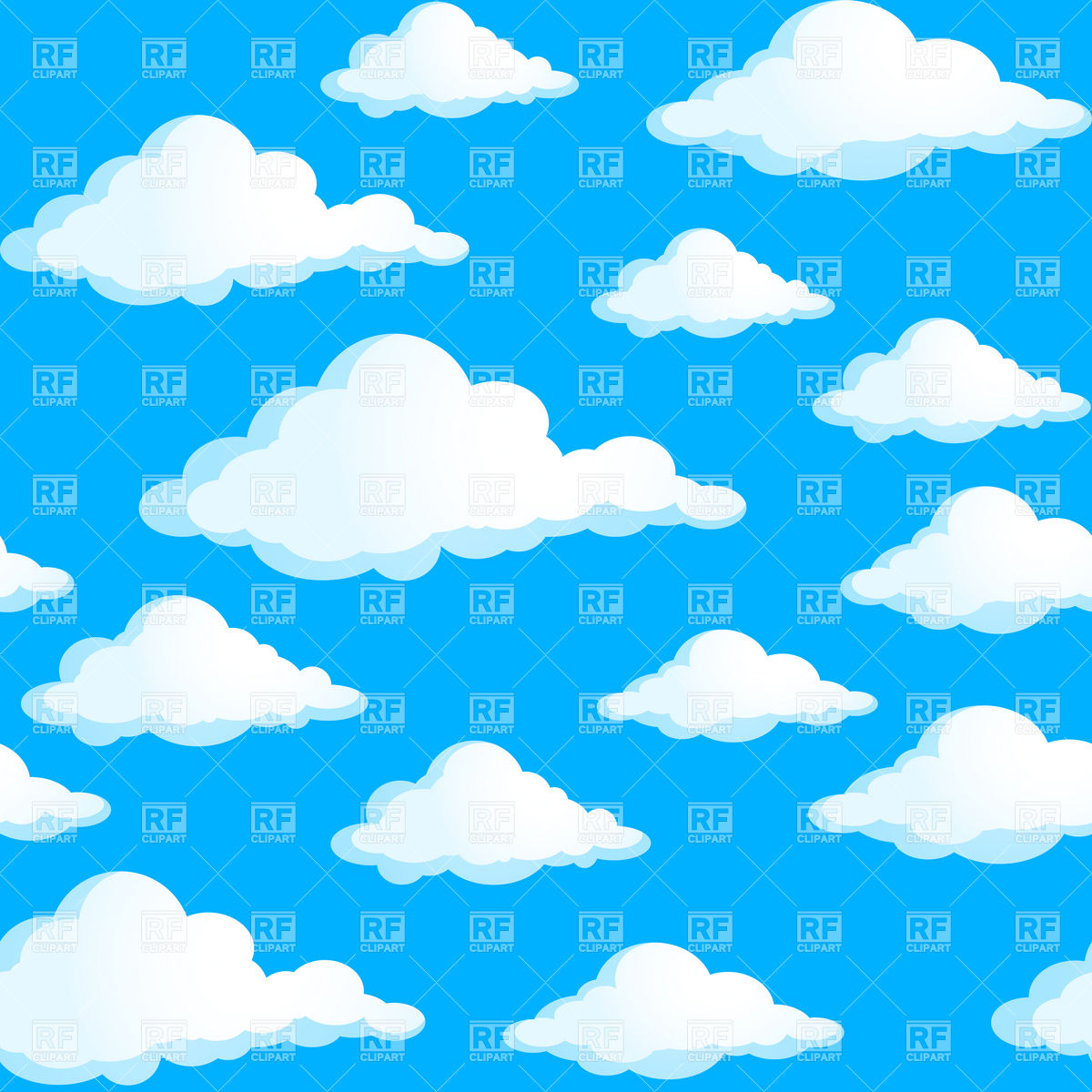 Cloudy Sky Clipart Seamless Texture Of Cloudy Sky