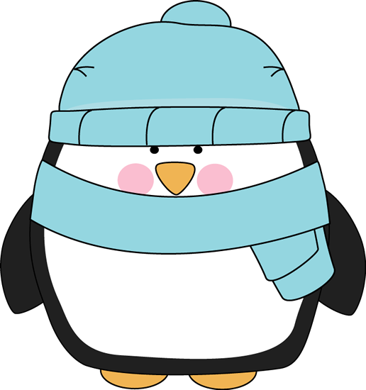 Cute Winter Penguin   Cute Winter Penguin With Rosy Pink Cheeks