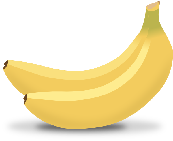 Free Realistic Looking Banana Clip Art