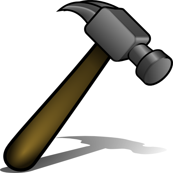Hammer 2 Clip Art At Clker Com   Vector Clip Art Online Royalty Free