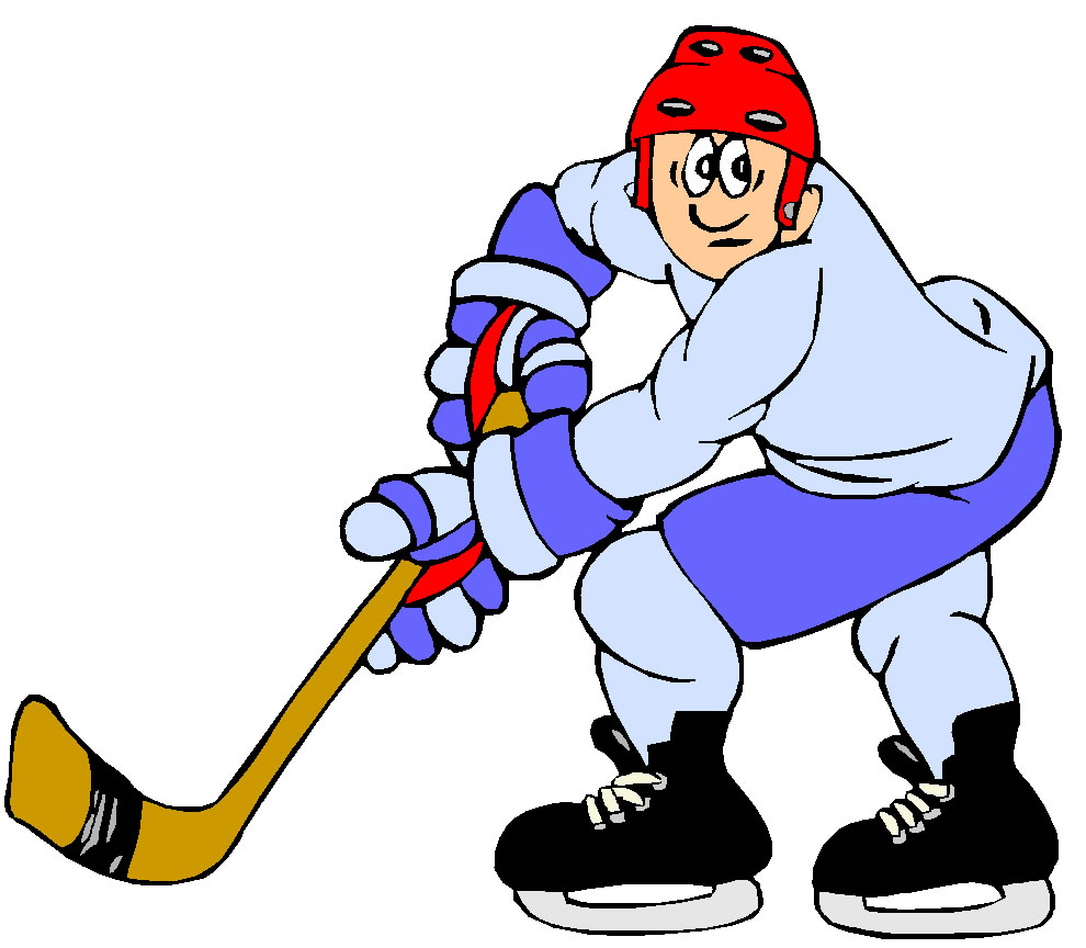 Ice Hockey Clip Art   Hocky040 Gif