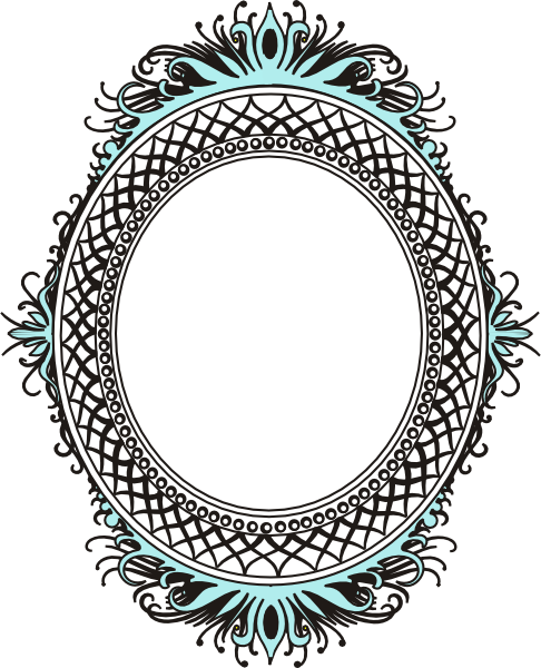 Oval Teal Mirror Clip Art At Clker Com   Vector Clip Art Online