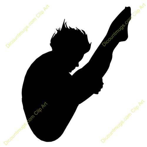 People Who Have Use This Clip Art  11723 Shaded Boy Diving Has