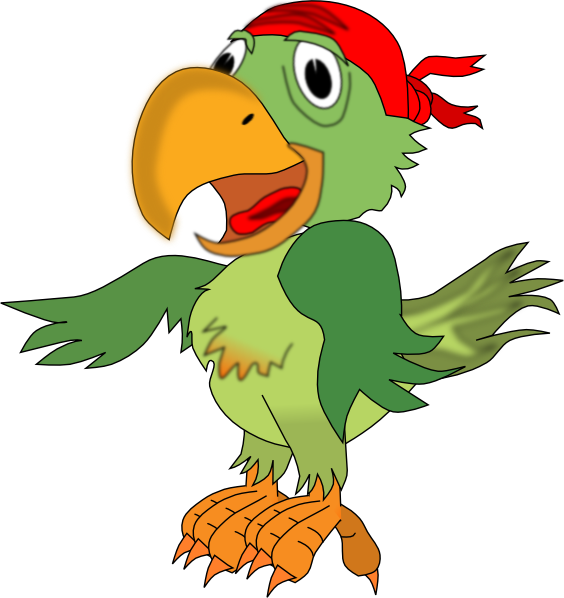 Pirate Parrot Clip Art At Clker Com   Vector Clip Art Online Royalty