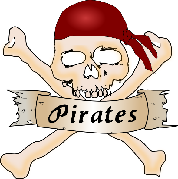 Pirate Skull Clip Art At Clker Com   Vector Clip Art Online Royalty