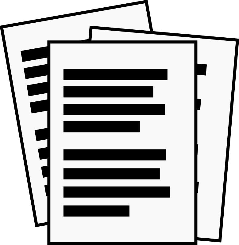 Report Clipart Office Notes Line Drawing Png