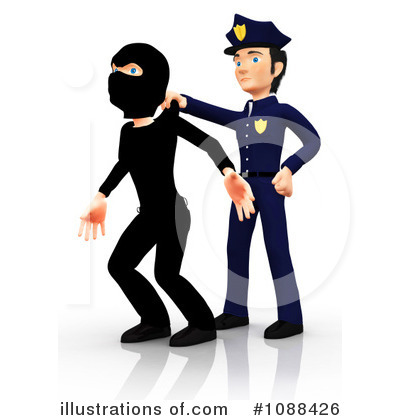 Robber Clipart  1088426 By Andresr   Royalty Free  Rf  Stock