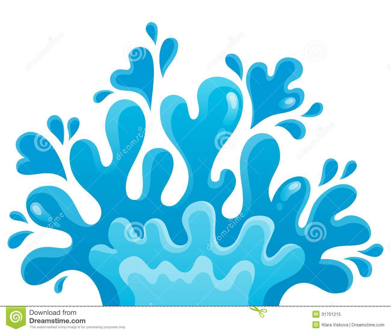 Water Splash Theme Image 1   Eps10 Vector Illustration