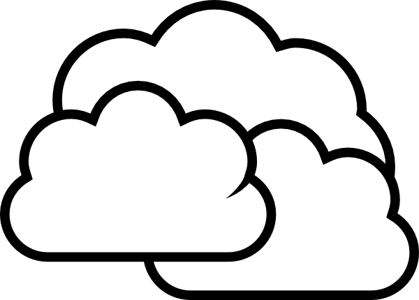 Weather Cloudy Clip Art At Clker Com   Vector Clip Art Online Royalty